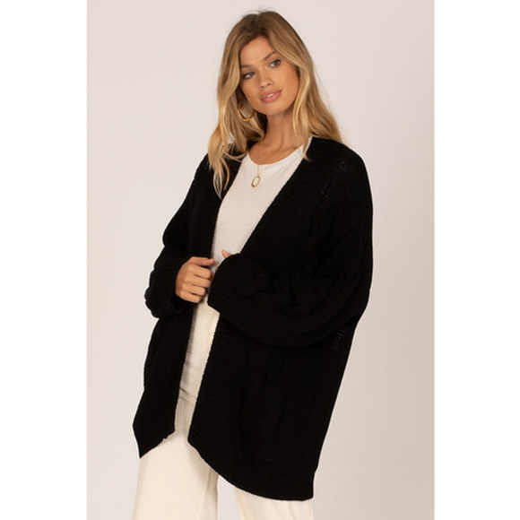AMUSE SOCIETY - Francesa Cardigan Sweaster - BLACK Size M/L - $199 - Picture 1 of 5